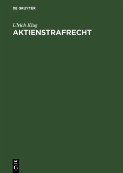Aktienstrafrecht (eBook, PDF) - Klug, Ulrich