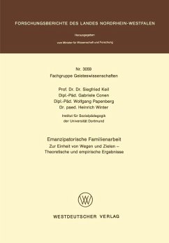 Emanzipatorische Familienarbeit (eBook, PDF) - Keil, Siegfried