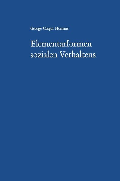 Elementarformen sozialen Verhaltens (eBook, PDF)