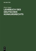 Lehrbuch des deutschen Konkursrechts (eBook, PDF)