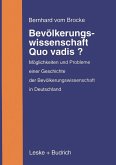 Bevölkerungswissenschaft - Quo vadis? (eBook, PDF)