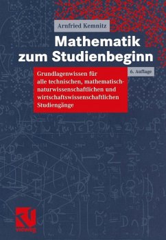 Mathematik zum Studienbeginn (eBook, PDF) - Kemnitz, Arnfried