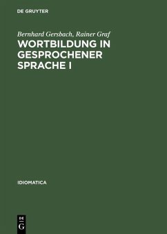 Cover Wortbildung in gesprochener Sprache I (eBook, PDF)