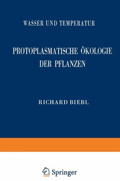 Cover Protoplasmatische Ökologie der Pflanzen (eBook, PDF)