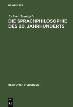Cover Die Sprachphilosophie des 20. Jahrhunderts (eBook, PDF)