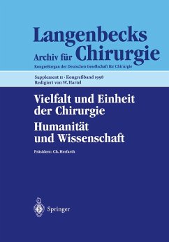 Cover Vielfalt und Einheit der Chirurgie. Humanität und Wissenschaft (eBook, PDF)