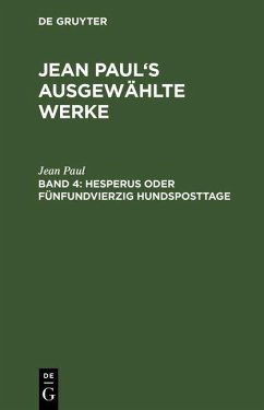 Hesperus oder fünfundvierzig Hundsposttage (eBook, PDF) - Paul, Jean