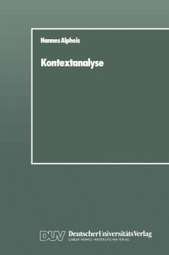 Kontextanalyse (eBook, PDF) - Alpheis, Hannes