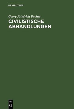 Cover Civilistische Abhandlungen (eBook, PDF)