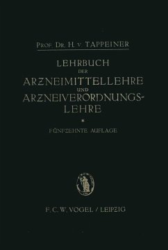 Lehrbuch der: Arzneimittellehre und Arzneiverordnungslehre (eBook, PDF) - Tappeiner, H. von