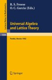 Universal Algebra and Lattice Theory (eBook, PDF)