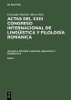 Actas del XXIII Congreso Internacional... - Bild 1