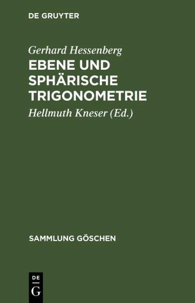 Ebene und sphärische Trigonometrie (eBook, PDF)