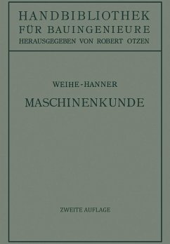 Maschinenkunde (eBook, PDF) - Weihe, H.; Hanner, Josef