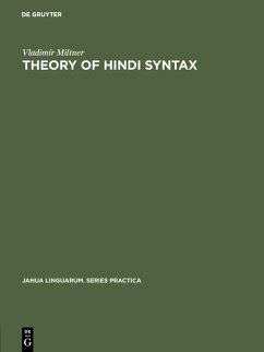 Theory of Hindi syntax (eBook, PDF) - Miltner, Vladimír