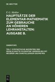 Synthetische Geometrie der Kegelschnitte in engster Verbindung mit neuerer und darstellender Geometrie (eBook, PDF)