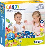 Beleduc 22461 - Candy, Finde schnell die richtigen Bonbons, Lernspiel, Würfelspiel