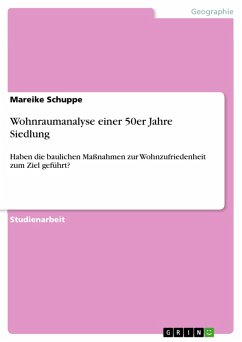 Wohnraumanalyse einer 50er Jahre Siedlung (eBook, PDF) - Schuppe, Mareike