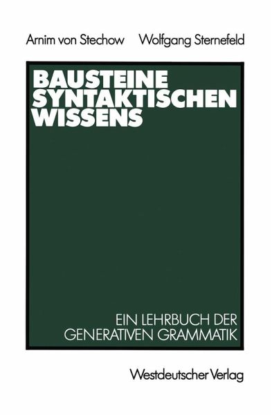 Bausteine syntaktischen Wissens (eBook, PDF) Bausteine syntaktischen Wissens (eBook, PDF)