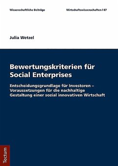 Bewertungskriterien von Social Enterprises (eBook, PDF) - Wetzel, Julia