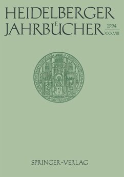 Cover Heidelberger Jahrbücher (eBook, PDF)