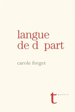 Cover Langue de depart (eBook, PDF)
