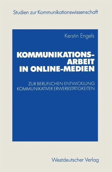 Kommunikationsarbeit in Online-Medien (eBook, PDF)