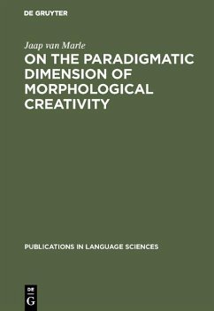 Cover On the paradigmatic dimension of morphological creativity (eBook, PDF)