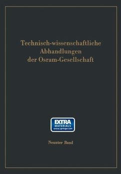 Cover Technisch-wissenschaftliche Abhandlungen der Osram-Gesellschaft (eBook, PDF)