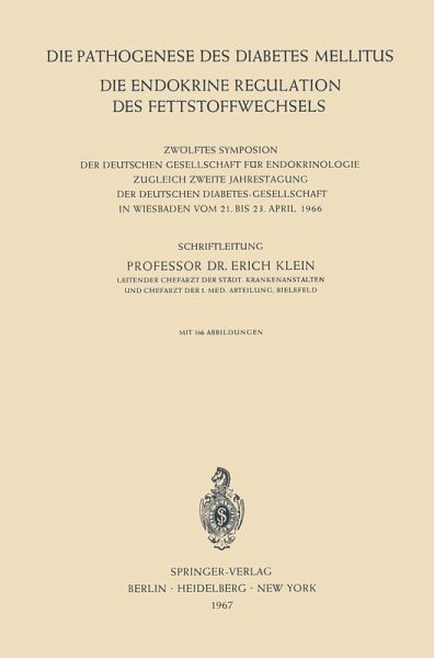 Die Pathogenese des Diabetes Mellitus (eBook, PDF) Die Pathogenese des Diabetes Mellitus (eBook, PDF)