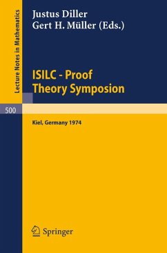 Cover ISILC - Proof Theory Symposion (eBook, PDF)