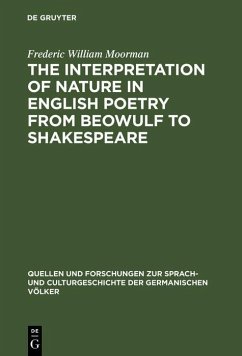 Cover The interpretation of nature in English poetry from Beowulf to Shakespeare (eBook, PDF)