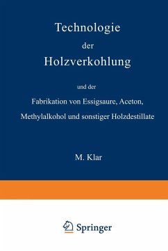 Technologie der Holzverkohlung und der Fabrikation von Essigsäure, Aceton, Methylalkohol und sonstiger Holzdestillate (eBook, PDF) - Klar, Max