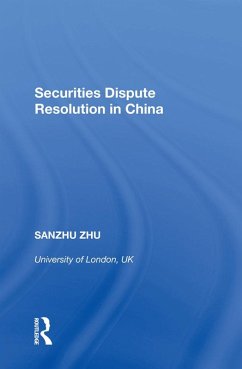 Cover Securities Dispute Resolution in China (eBook, ePUB)