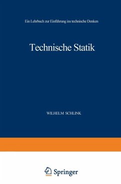 Technische Statik (eBook, PDF) - Schlink, Wilhelm