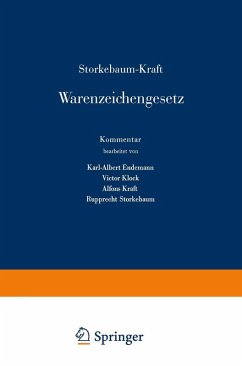 Cover Storkebaum-Kraft Warenzeichengesetz (eBook, PDF)
