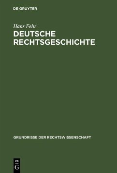 Deutsche Rechtsgeschichte (eBook, PDF) - Fehr, Hans