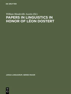 Cover Papers in linguistics in honor of Léon Dostert (eBook, PDF)