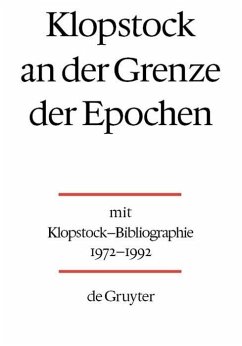 Cover Klopstock an der Grenze der Epochen (eBook, PDF)