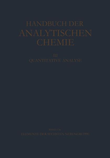 Elemente der Sechsten Nebengruppe Wolfram (eBook, PDF)