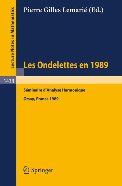 Les Ondelettes en 1989 (eBook, PDF) Les Ondelettes en 1989 (eBook, PDF)