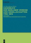 Handbuch der Berliner Vereine und Gesellschaften 1786-1815 (eBook, ePUB)