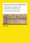 Reclams Universal-Bibliothek. Vollständiges Verzeichnis nach Bandnummern 1867 bis 1945 (eBook, PDF)