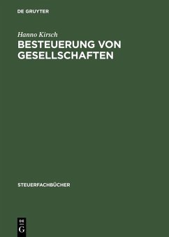 Besteuerung von Gesellschaften (eBook, PDF) - Kirsch, Hanno