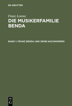 Cover Franz Benda und seine Nachkommen (eBook, PDF)