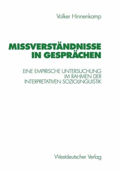 Mißverständnisse in Gesprächen (eBook, PDF) - Hinnenkamp, Volker