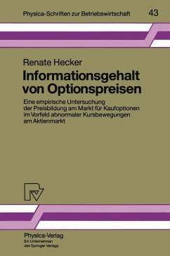 Informationsgehalt von Optionspreisen (eBook, PDF) - Hecker, Renate