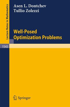 Well-Posed Optimization Problems (eBook, PDF) - Dontchev, Assen L.; Zolezzi, Tullio