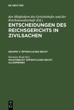 Cover Staatsrecht. Öffentliches Recht. Allgemeines (eBook, PDF)