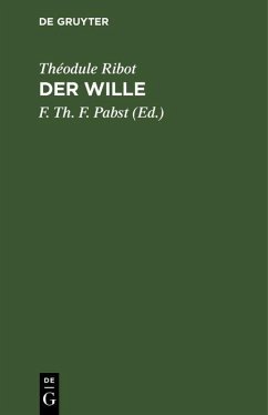 Der Wille (eBook, PDF) - Ribot, Théodule